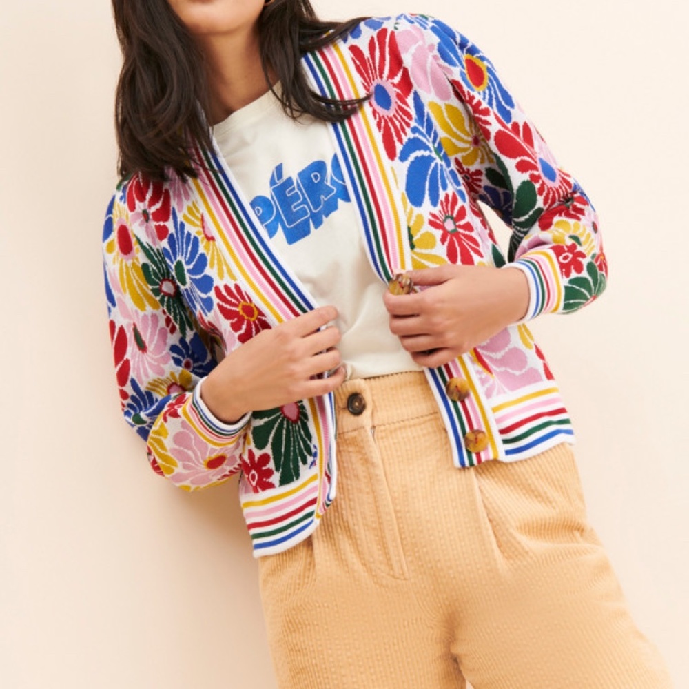 Farm Rio | Sunny Daisies Cardigan | Sz Small